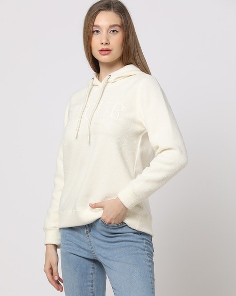 #DNMX - Women Relaxed Fit Hoodie with Tonal Embroidery