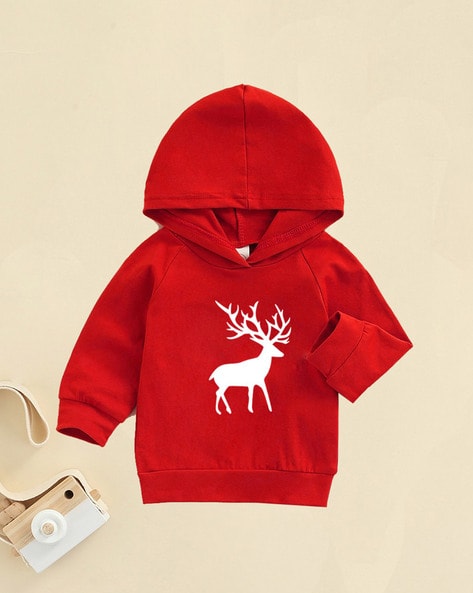 #KIDDY STAR - Boys Graphic Print Regular Fit Hoodie