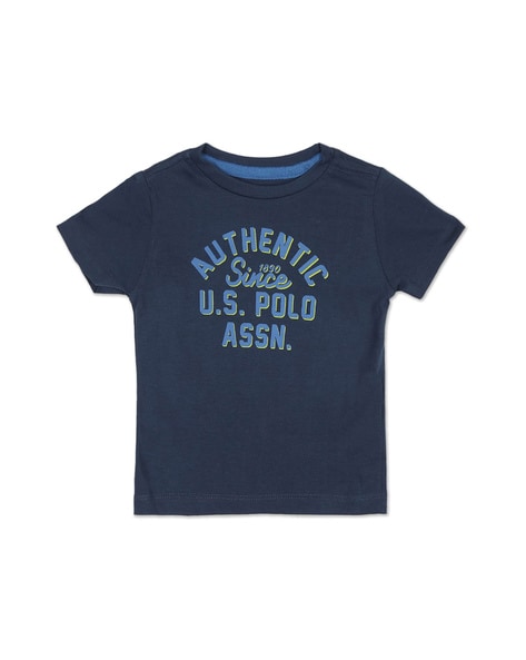 #U.S. POLO ASSN. - Brand Print Crew-Neck T-shirt