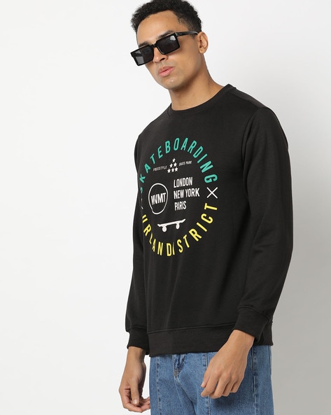 #MVMT - Printed Slim Fit Crew-Neck Sweatshirt