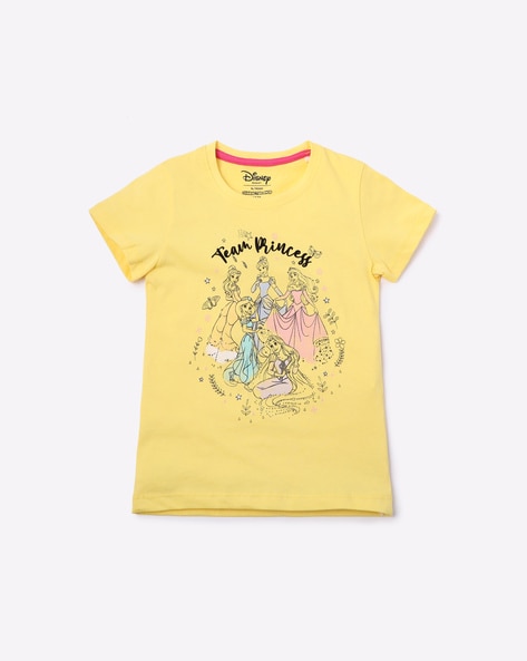 #DISNEY - Team Princess Print Crew-Neck T-shirt