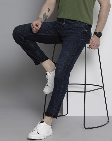 #THEINDIANGARAGECO - Lightly Washed Slim Fit Jeans