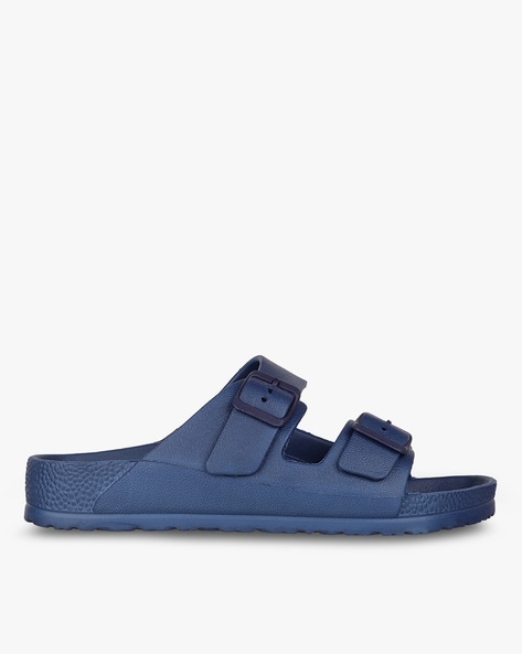 #CARLTONLONDON - Dual-Strap Slip-On Sandals