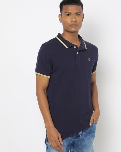 #PRODUKTBYJACK&JONES - High-Low Polo T-shirt with Cutaway Collar