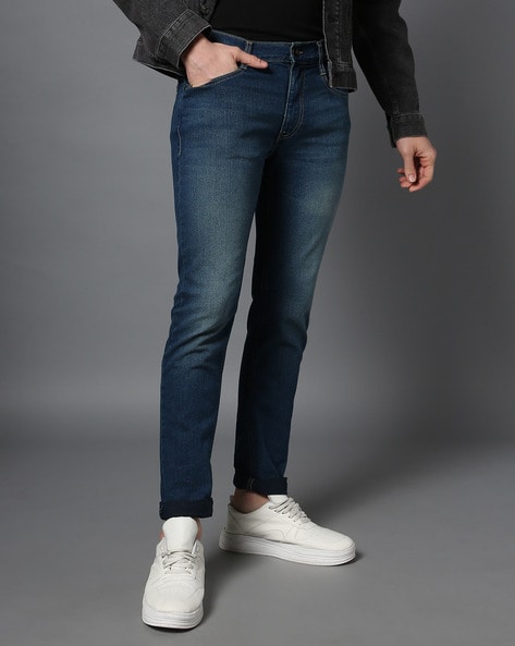 #PEPEJEANS - Men Mid-Wash Slim Fit Jeans