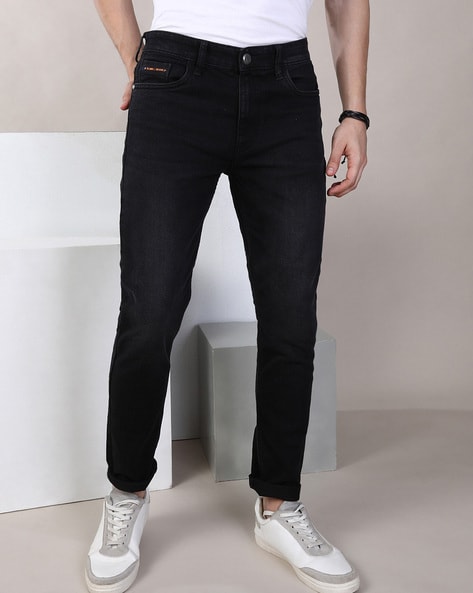 #THEINDIANGARAGECO - Men Lightly Washed Slim Fit Jeans