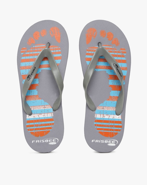 #FRISBEE - Printed Thong-Strap Flip-Flops