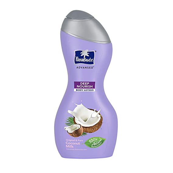 Parachute Advansed Deep Nourish Body Lotion for Women & Men, Dry Skin, 250ml | Pure Coconut Milk, 100% Natural, 72h Moisturisation