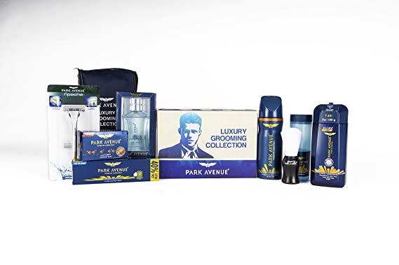 Park Avenue Luxury Grooming Collection 8 in-1 Combo Grooming Kit for Men | Gift Set for Men | Rakshabandhan Gifts for Brother | Shaving Kit for Men | Shaving Foam | After Shave | Gift Hamper for Men, Husband, Boyfriend | Free Travel Pouch Inside