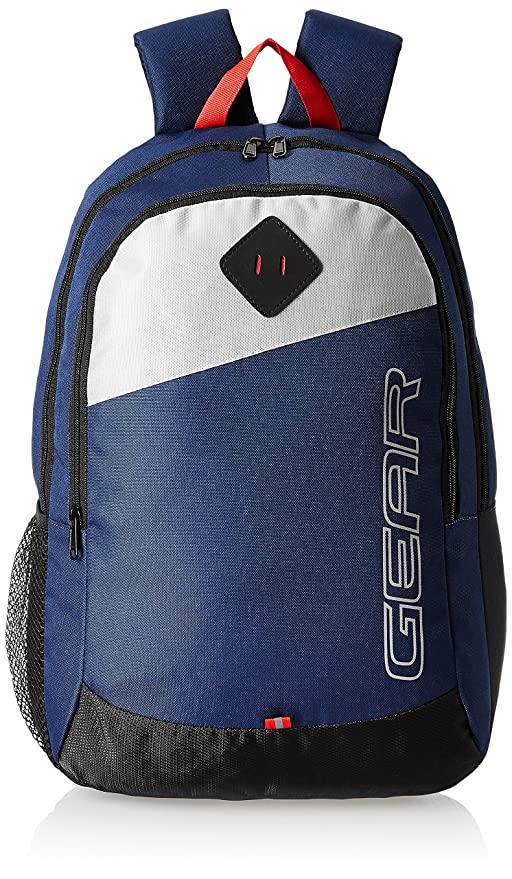 Gear Modern Eco5 21L Medium Water Resistant School Bag/Casual Backpack/Daypack/College Bag For Men/Women - Navy Blue