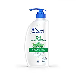 Head & Shoulders 2-in-1 Cool Menthol Anti Dandruff Shampoo + Conditioner for Women & Men, With Almond Milk (650 ml)