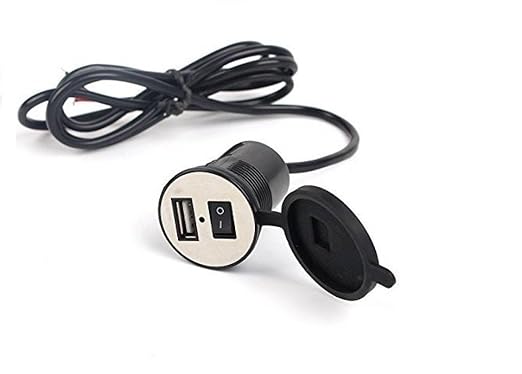 AOW Attractive Offer World Motorcycle Bike Mobile Phone USB Charger 12v Waterproof Universal for All Scooter