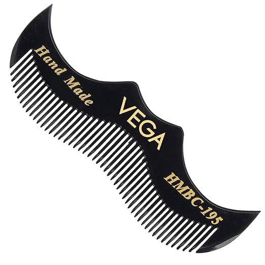 Vega Moustache Comb, black, 13 g