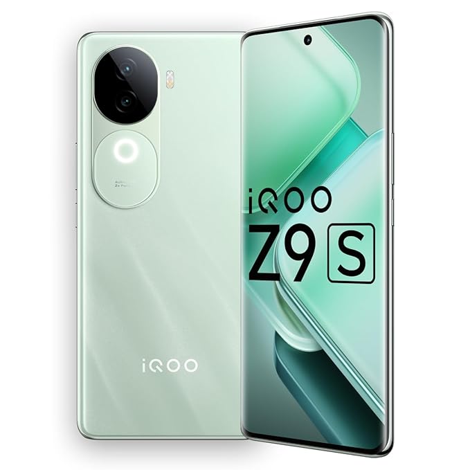 [Apply Coupon] - iQOO Z9s 5G (Onyx Green, 8GB RAM, 128GB Storage) | 120 Hz 3D Curved AMOLED Display | 5500 mAh Ultra-Thin Battery | Dimesity 7300 5G Processor | Sony IMX882 OIS Camera with Aura Light