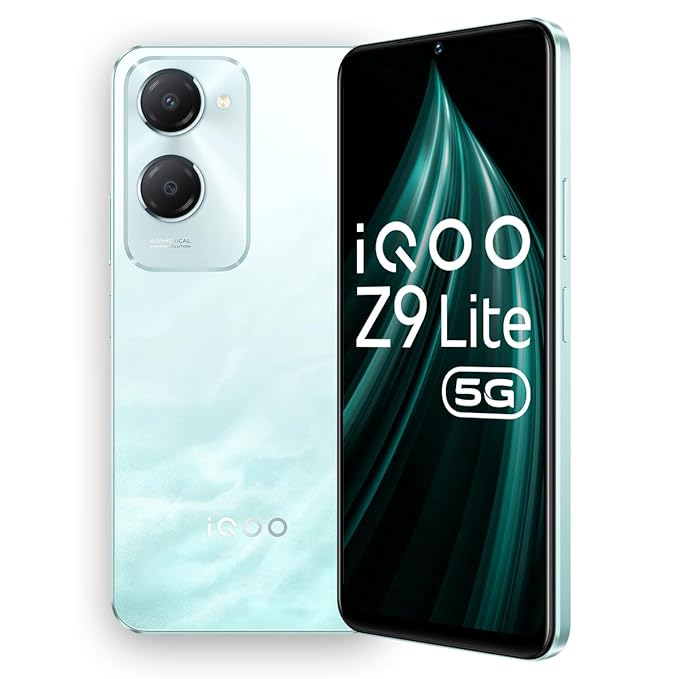 iQOO Z9 Lite 5G (Aqua Flow, 6GB RAM, 128GB Storage) | Dimensity 6300 5G | 50MP Sony AI Camera | Charger in The Box