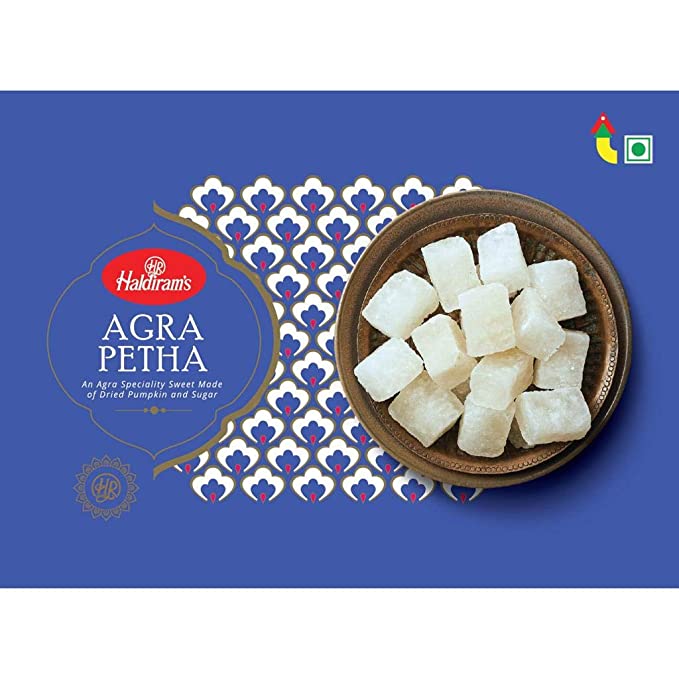 Haldiram's Delhi Dry Agra Petha, 350g/400g (Weight May Vary), Indian Sweets Diwali Gift Pack