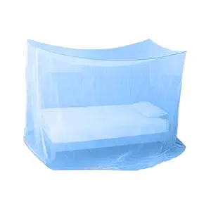 Divayanshi Blue Mosquito Net for Single Bed/Double Bed, 4x6.5 Insect Protection Net