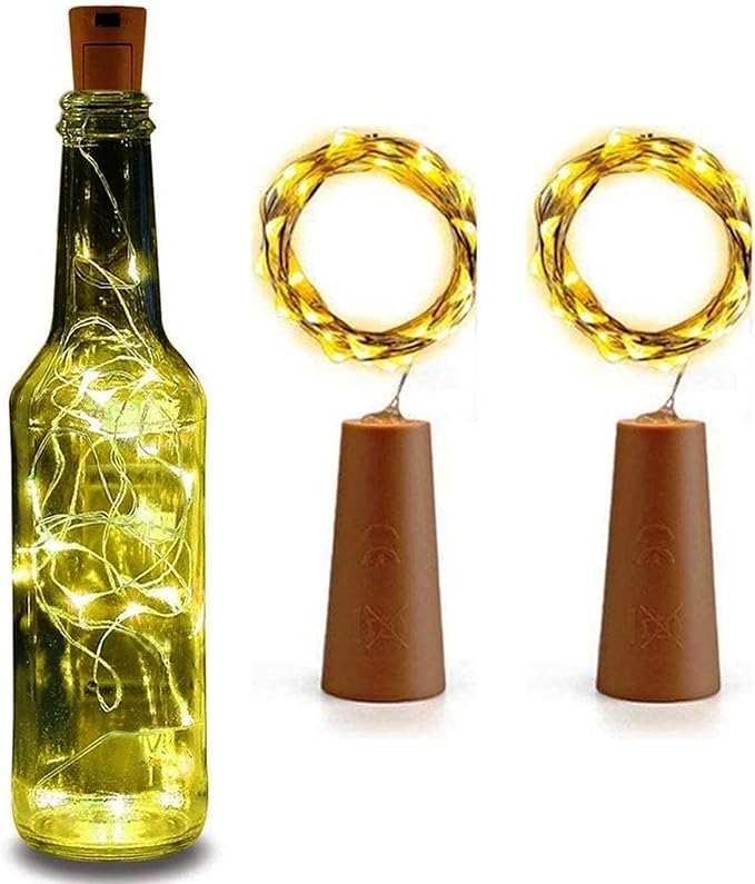 Collectible India Bottle Cork led String Lights for Wine Bottles Bottle Cork Lights - Bottle Cork Lights Strip Lights for Garden Decoration Party Wedding Christmas Copper String Lights