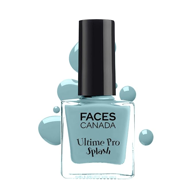 FACES CANADA Ultime Pro Splash Nail Enamel - Frozen 40 (8ml) | Quick Drying | Glossy Finish | Long Lasting | No Chip Formula | High Shine Nail Polish For Women | No Harmful Chemicals