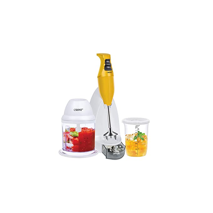 Orpat Hhb-177E Ec (250W) Hand Blender with Chopper (Majestic Yellow)