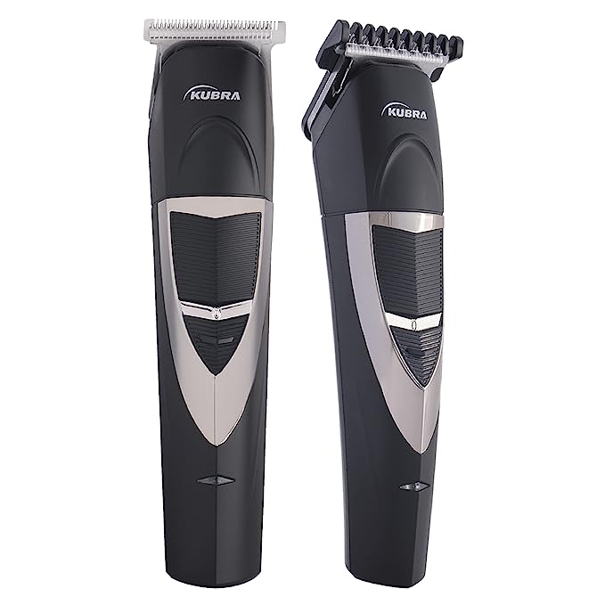 [Apply Coupon] - Kubra KB-2028 Rechargeable Cordless 50 Minutes Runtime Hair and Beard Trimmer for Men (Black)