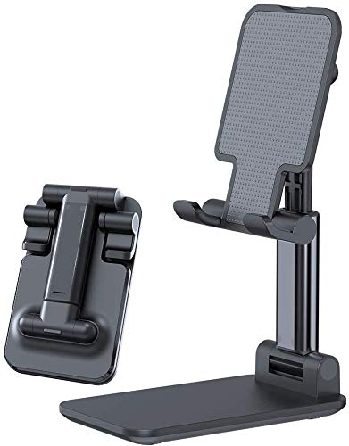 STRIFF Phone Stand Mobile Stand Foldable Tablet Mobile Tabletop Stand Holder - Angle-Height Adjustable Desk Cell Phone Holder Anti-Slip Compatible with Smartphones/iPad Mini/Game/Kindle/Tablet(4-10")