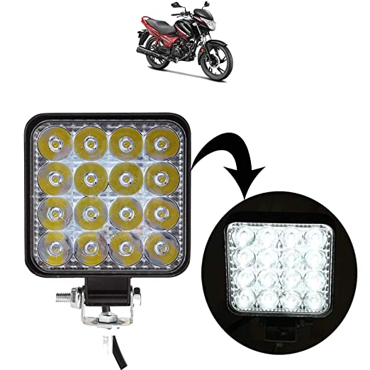 Kandid Off Road Working Lamp/Driving Lamp/Bike Headlight for Hero Glamour Fi