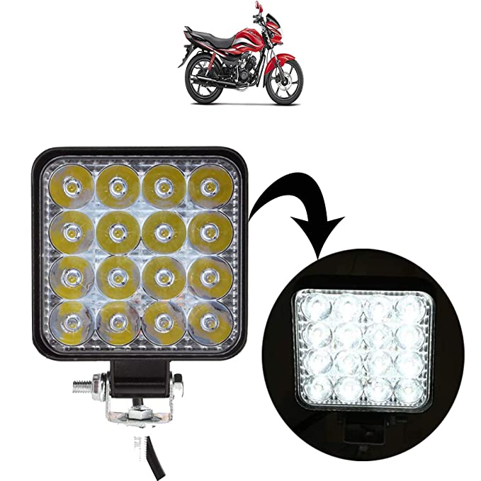 AutoKraftZ Off Road Working Lamp/Driving Lamp/Bike Headlight for Hero Passion pro