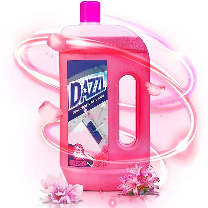 DABUR Dazzl Floor Cleaner (Floral) - 975Ml | Kills 99.9% Germs | Disinfectant Surface Cleaner