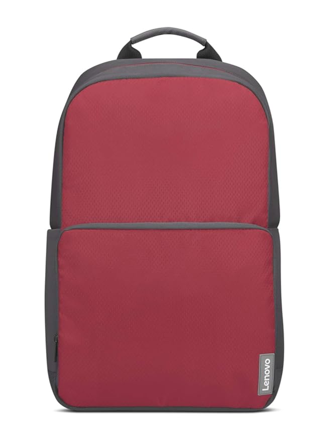 Lenovo 39.63cm (15.6") Executive Red Backpack; Made in India, Water-resistant; Travel, School, Office friendly; Vented & well-padded back panel with luggage strap; Padded adjustable shoulder straps