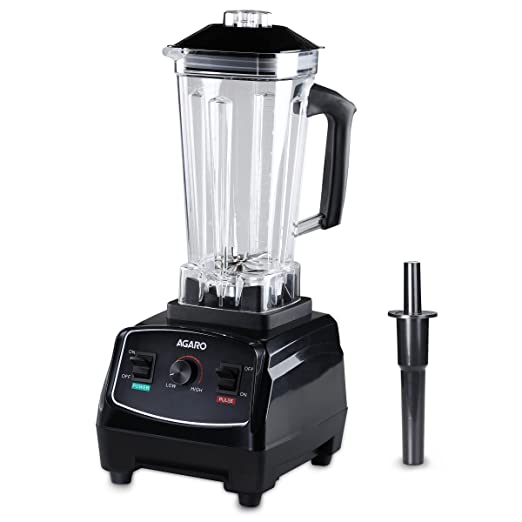 AGARO Grand Professional Blender/Grinder/Mixer, 2000 watts, 2 Litres BPA Free Jar, Commercial heavy duty blender, High Power & Speed Blender, 100% Copper Motor, Pulse Function, 8 Leaf SS Blade