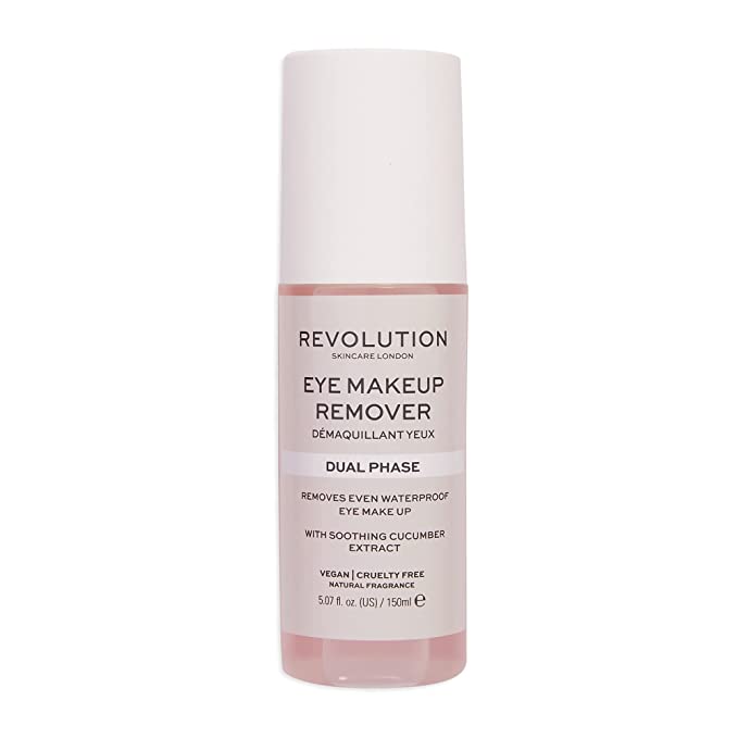 Makeup Revolution Skincare Dual phase Eye Makeup Remover, Nude