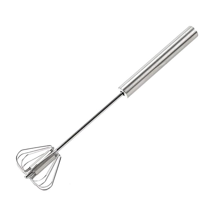 [Apply Coupon] - ZAYNE Egg Whisk, Stainless Steel Hand Push Whisk Blender for Home Tool for Egg Beater, Milk Frother, Hand Push Mixer Stirrer - Kitchen Utensil for Blending, Whisking, Beating & Stirring