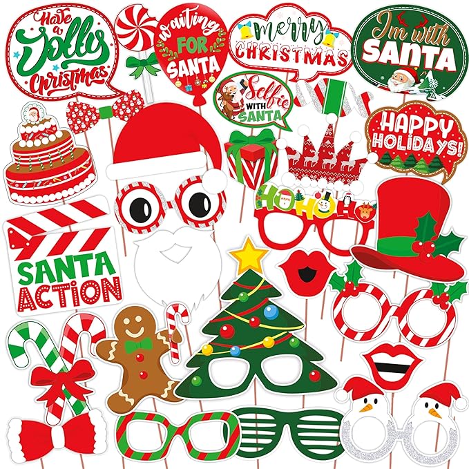 Wobbox Christmas Party Props, Christmas Props for Photoshoot, Christmas Decorations Items-FP1424