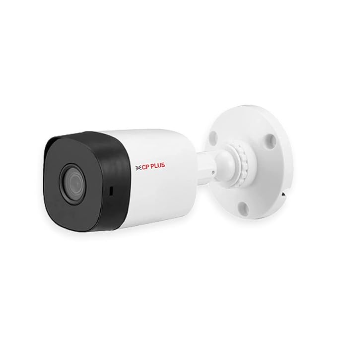 CP PLUS Weatherproof Outdoor Wired Bullet Security Camera | 2.4 MP| 3.6 MM Lens for Wide Angle | 1080P Full HD Recording | Digital Wide Dynamic Range (D-WDR) | CP-URC-TC24PL2-V3 (White)