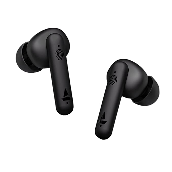 boAt Airdopes 141 Bluetooth Truly Wireless in Ear Ear Buds w/ 45H Playtime,Low Latency Mode for Gaming, ENx Tech, IWP, IPX4 Water Resistance, Smooth Touch Controls(Bold Black)