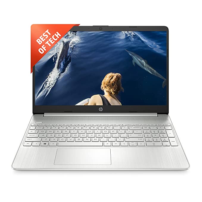 HP 15s Ryzen 5 (8GB RAM/512GB SSD/FHD/Windows 11/ MS Office/Numeric Keyboard /15.6"(39.6cm)/Silver/1.69 kg) eq2144AU Laptop