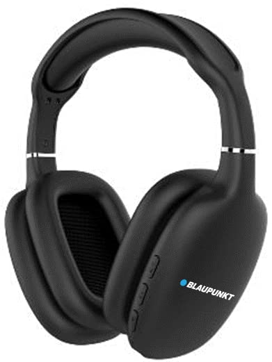 [Apply Coupon] - Blaupunkt BH31 Bluetooth Wireless Over Ear Headphones I 40MM Drivers I HD Sound I Soft PU Headband I Media & Volume Control with Built in Mic I TurboVolt Fast Charging I AUX Port (Black)