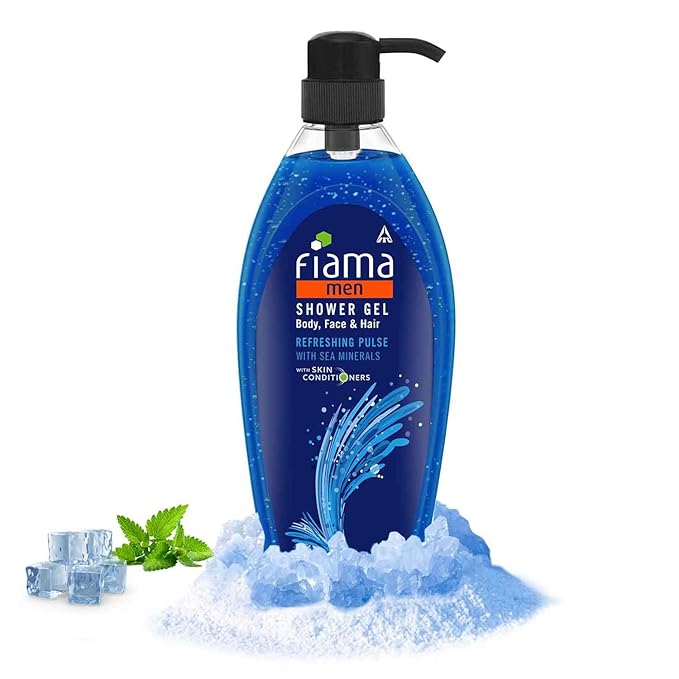 Fiama Men Shower Gel Refreshing Pulse Body Wash with Skin Conditioners for Refreshed Skin, 895 ml bottle