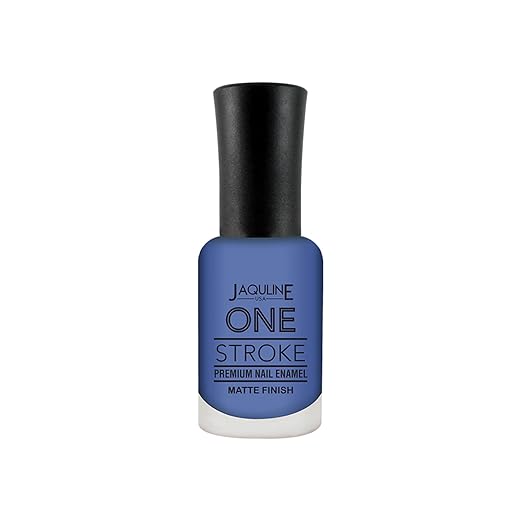 Jaquline USA One Stroke Premium Nail Enamel | Purple Heart #J21 | 8ML | Chip Resistant | Voluptuous Gel Finish|Impeccable Color | Seamless Application | Long-lasting | Harmful Chemical Free