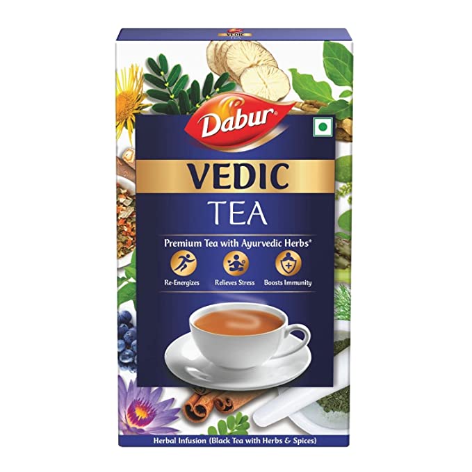 Dabur Vedic Tea - 500gram (Black Tea) | Chai Handpicked From Assam, Nilgiri & Darjeeling | Soulful Aroma & Rich Taste | Premium Tea|Loose Leaves