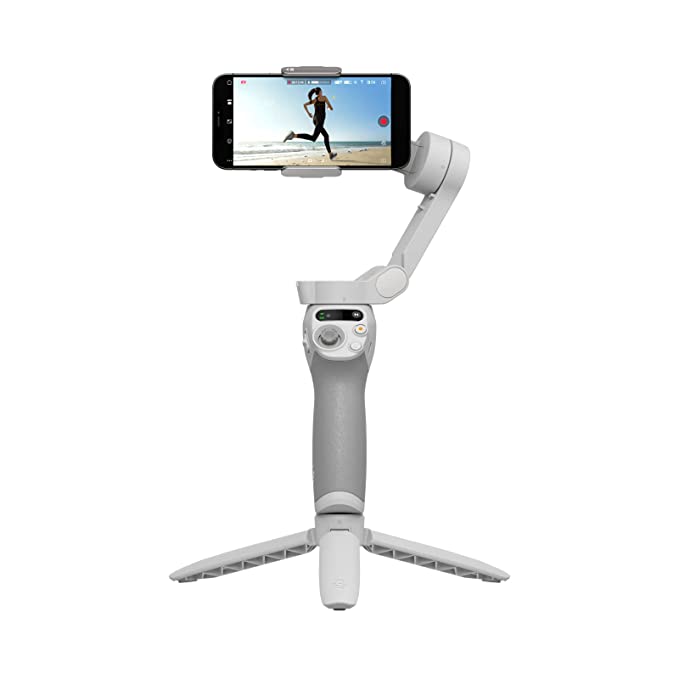 DJI OSMO Mobile SE Intelligent Gimbal 3-Axis Phone Gimbal Portable and Foldable for Android & iPhone with ShotGuides Smartphone Gimbal with ActiveTrack 5.0 Vlogging Stabilizer YouTube Video, Grey