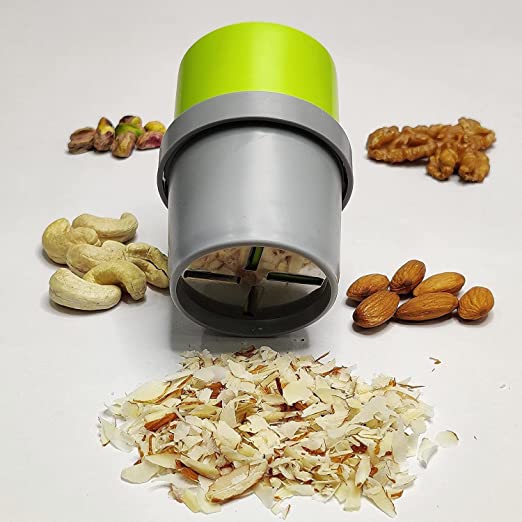 Tosaa Dry Fruit Cutter, Slicer, Grinder, Chocolate Cutter and Butter Slicer with 3 in 1 Blade Almonds, Cashews- Color May Vary (Pack of 1, Abs/Unbreakable)