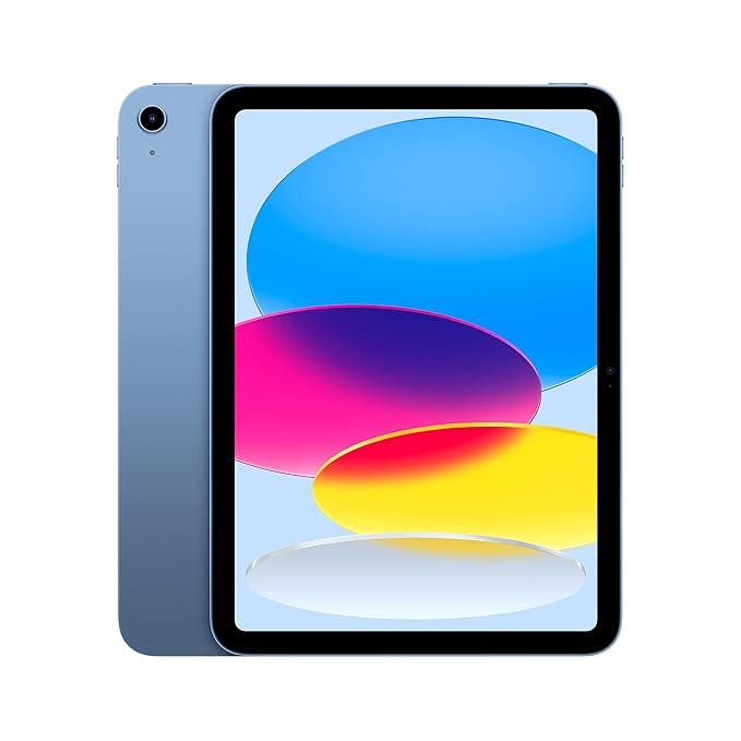 Apple iPad (10th Generation): with A14 Bionic chip, 27.69 cm (10.93) Liquid Retina Display, 256GB, Wi-Fi 6, 12MP front/12MP Back Camera, Touch ID, All-Day Battery Life  -  Blue