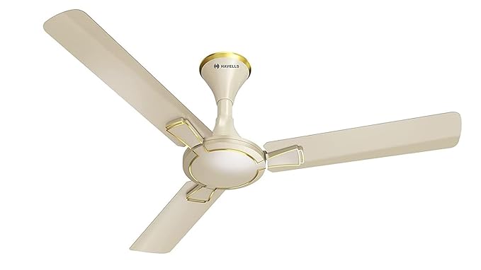 Havells 1200mm Milor Energy Saving Ceiling Fan (Gold, Pack of 1) 1 Star