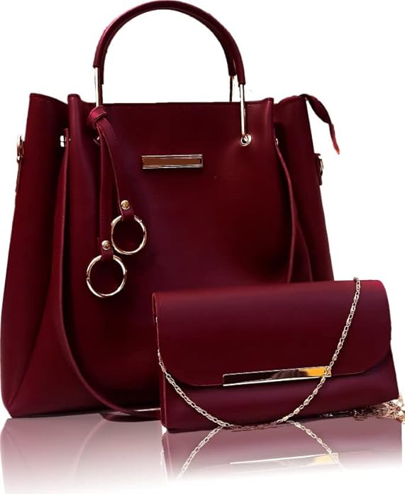 Fargo Handbag For Women And Girls Combo Set Of 2 (Maroon_FGO-518)