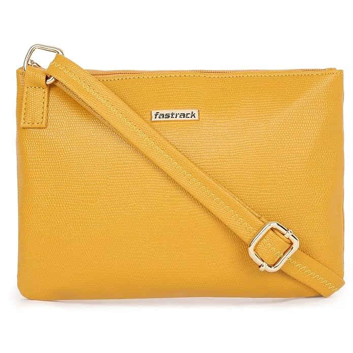 Fastrack Amber Yellow Sling Bag For Girls