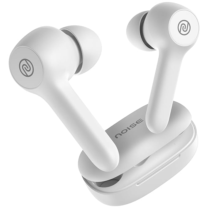 Noise Buds VS201 V3 in-Ear Truly Wireless Earbuds with 60H of Playtime, Dual Equalizer, Full Touch Control, Mic, BTv5.1 (Ivory White)