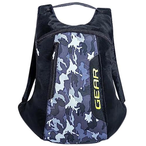 Gear Fastpac 11L Casual Standard Backpack/Daypack/Hiking Daypack/Bag For Men/Women (Black-Greycamo)