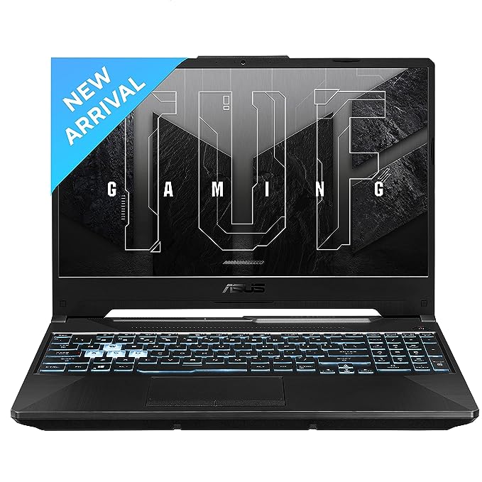 ASUS TUF F15 Gaming Laptop, Intel Core i5-11400H 11th Gen, 15.6-inch (39.62 cm) FHD 144Hz,(16GB RAM/512GB SSD/4GB NVIDIA GeForce RTX 2050/Windows 11/ RGB Backlit KB/Black/2.30 kg), FX506HF-HN025W